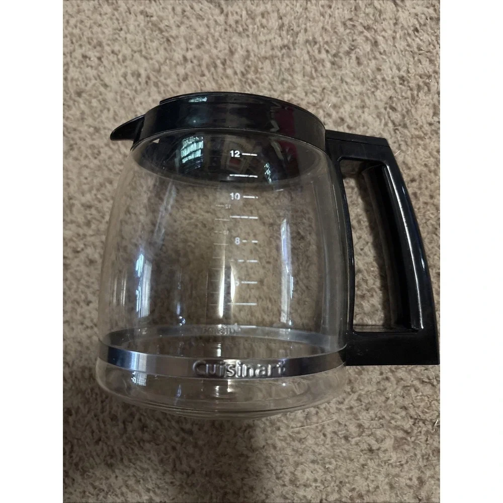 Cuisinart 12‎ Cup Coffee Maker Replacement Carafe Glass Pot Black